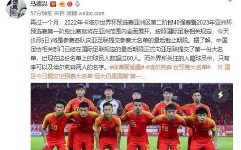 足协上报了参加世界杯的大名单，归化球员只有李可和埃尔克森，其他归化球员还有机会吗