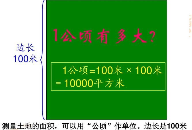 万公顷字母表示