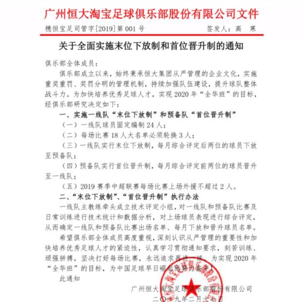 恒大2019新规要每场中超最多只能有两名外援登场，这会影响球队的成绩吗你怎么看图2