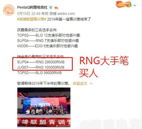 RNG“大换血计划启动”，猛砸40万买新人，还一口气招来2名新上单试训，你有何看法图5